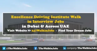 Excellence Driving Institute Walk in interview Jobs