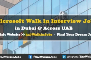 Microsoft Walk in interview Jobs