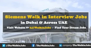 Siemens Walk in interview Jobs